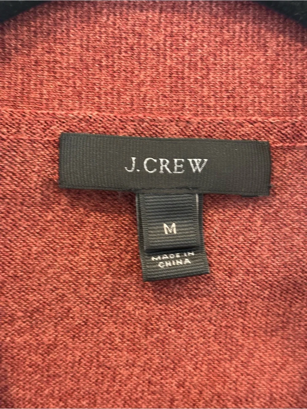 J. Crew Women’s Burgundy V-Neck Crop Cardigan Sweater | Medium